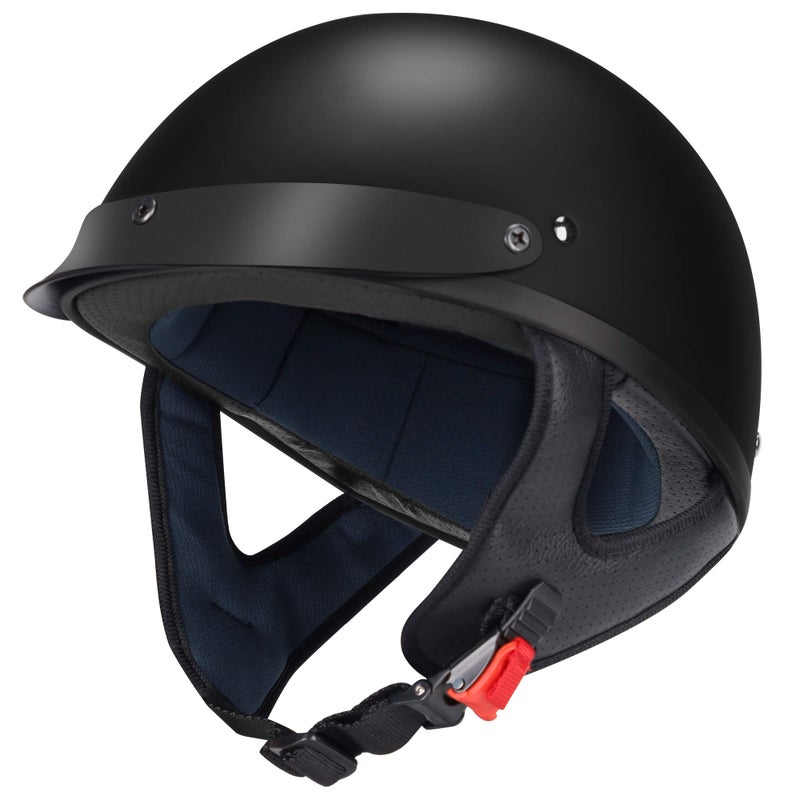 GLX M15 Half Helmet Matte Black XX-Large - Image 1